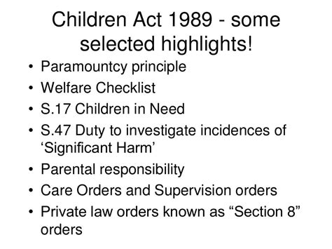 Section 16A, Children Act 1989 Practical Law