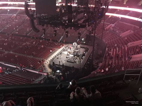 The upper level of the Wells Fargo Center is also referred to as the Mezzanine Level. Each upper level section contains approximately 15 rows of seats with row 1 located at the front of each section. Where to Sit When choosing tickets in these sections, you'll want to purchase seats in the lowest row possible.. 