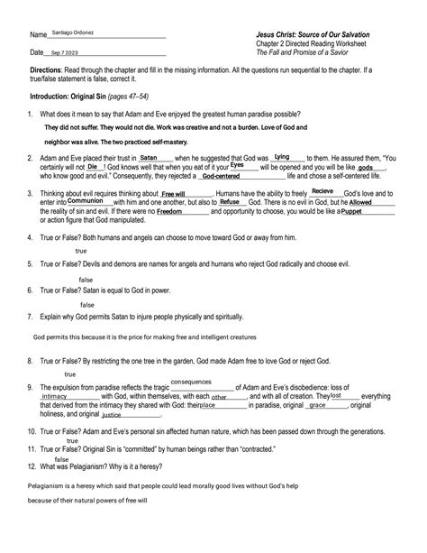 Section 3 D 9 Reading Answers Chapter