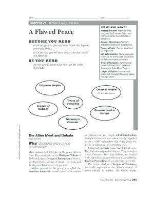 Section 4 a flawed peace guided answers. - Chemistry gas laws study guide key.