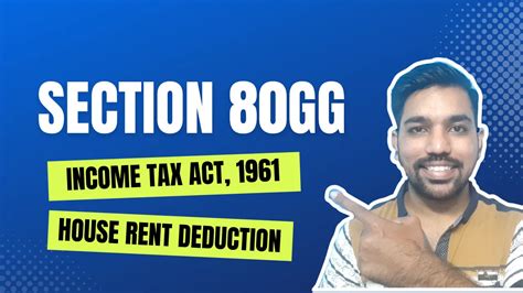 Section 80GG of Income Tax Act: Tax Deduction on Rent …