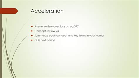 Section Concept Review Answer Acceleration Key