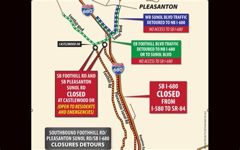 Section of Interstate 680 in Pleasanton to close for MLK weekend for repaving