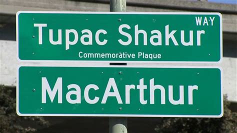 Section of Oakland's MacArthur Blvd renamed 'Tupac Shakur Way'