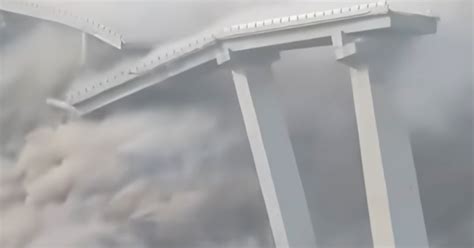 Section of bridge collapses in Chinese time after opening