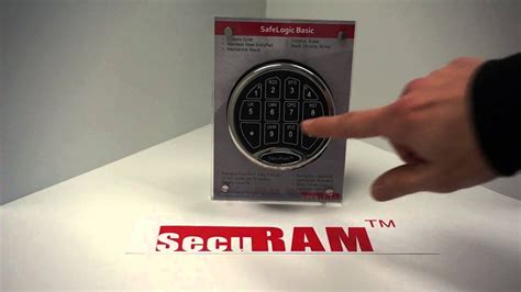 Securam change code. The ProLogic L01 also comes with a stainless steel housing to make this a really strong and rugged safe lock. The ProLogic L01 comes with a default manager code of 1-2-3-4-5-6. You also have the ability to add an additional code and we’ll show you how to do that. So to open the safe, simply enter 1-2-3-4-5-6. 