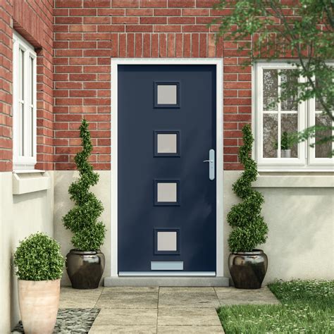 Secure front door. 6 Panel Security Front Door. From £ 959.99 inc. VAT (£ 799.99 + VAT) Select options. More secure than traditional uPVC doors, our high security front doors are available in a range of sizes, colours and styles. From only £799.99+VAT. PAS24 Rated. 