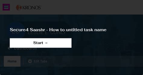 Secure4 Saashr How to untitled task name