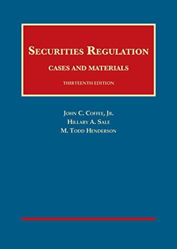 Full Download Securities Regulation By John C Coffee Jr