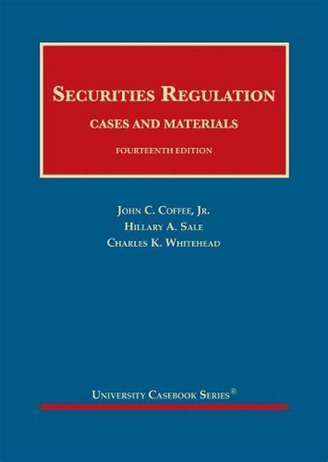 Full Download Securities Regulation By John C Coffee Jr