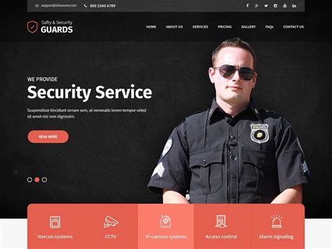Security Guard Website Templates