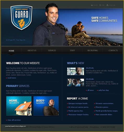 Security Guard Website Templates Free Download Of Free Downloadable Website Template Security
