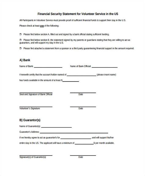 Security Statement 8+ Examples, Format, Pdf Examples