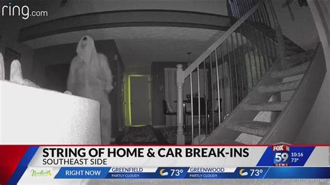 Security cam captures thief using WD-40 to sneak into, ransack Indiana home