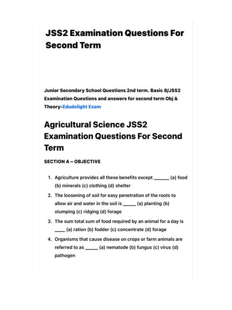 Security education scheme of work for jss2 second term questions.  Examples are acci ntally cutt...