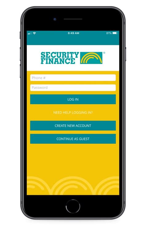Security finance login. Security Finance. 1625 W 700 N Suite C. Salt Lake City UT 84116-1945. Branch ID: 1268. (801) 328-9683. Directions. Hours. Monday. 8:30 AM - 5:30 PM. 