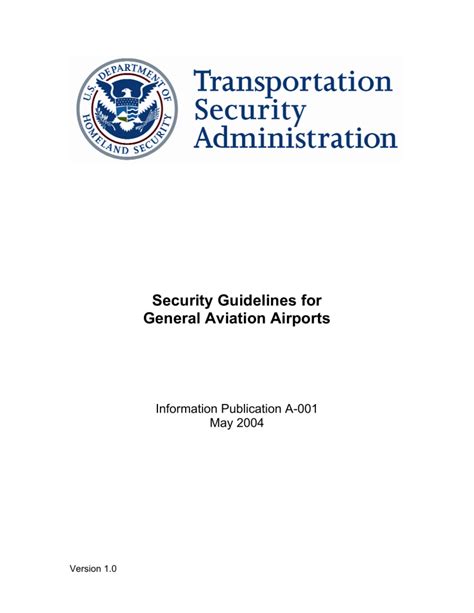 Security guidelines for general aviation airports. - Hunter ec manuale del programmatore di irrigatori.