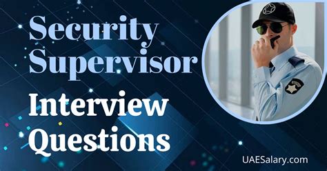 Security supervisor interview questions answers Close Career
