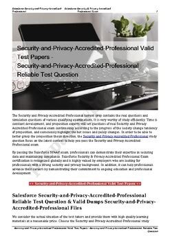 Security-and-Privacy-Accredited-Professional Latest Study Plan