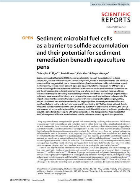 Sediment microbial fuel cells as a barrier to sulfide