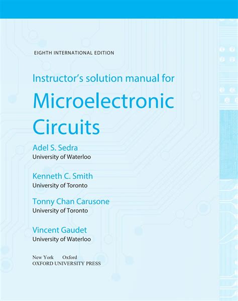 Sedra smith microelectronic circuits solution manual. - Manuel d'entretien du poêle à pellets edilkamin.