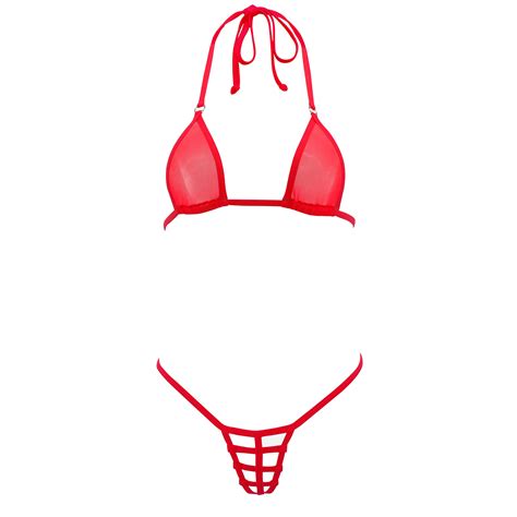 HOT Men Women C-String Bikini Transparent Breathable Invisible