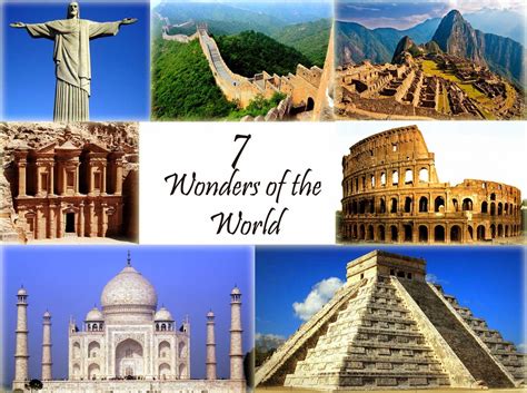 See Pictures of the Seven New Wonders of the World and the Seven ...