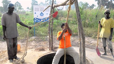 See how we build wells to provide clean water - YouTube