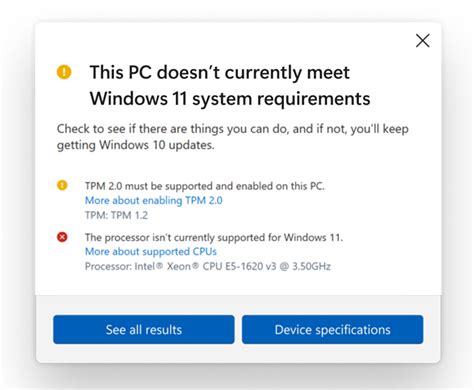 See if PC meets Requirements for Windows 11 with PC Health Check app