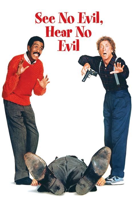 See no hear no evil movie. About this movie. arrow_forward. Gene Wilder plays Dave, the deaf owner of a newsstand, who hires Wally (Pryor), a blind gambler, to work for him. Wally's bookie comes to the … 