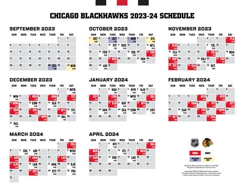 See the Blackhawks' 2023-2024 schedule