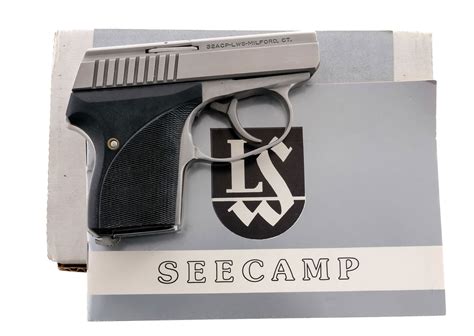 Seecamp 32 acp.  Description L.  Magwell located serrated magazine release.  Milford...
