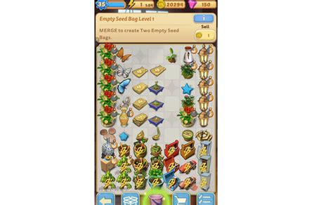 Seed Bag is an item in Merge Mansion. It is used on the Main Board. Contents 1 Gameplay Tips 2 Statistics 2.1 Merge Stages 2.2 Double Bubbles Gameplay Tips Seed Bags (L1-3) drops from Blue Pots and from Green Boxes. They can also be bought in the Shop. Large Seed Bag gives 12x Orange Flower Seed . .