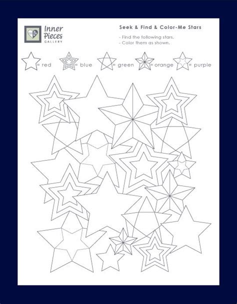 Seek and Find and Color Me Stars Visual perceptual activities, Visual discrimination