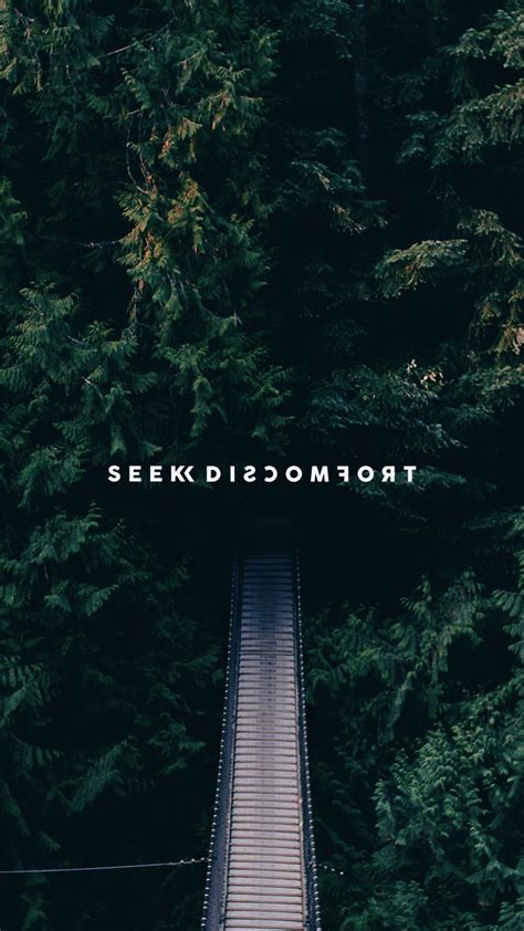 Seek discomfort wallpaper. After several years of using the Seek Discomfort motto the guys felt its impact in every facet of their lives. They'd evolved, become happier, and more open minded. So, they set out to share that experience with the world and allow others to feel the same way. That’s when Seek Discomfort was born. In true Yes Theory fashion, the guys launched ... 