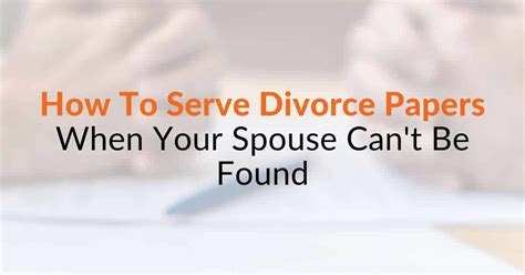 Seeking divorce when wife can’t be found