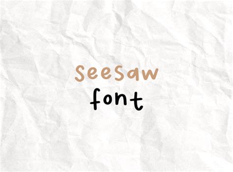 Seesaw font.  I&rsquo;ve tried every possible timing I can think of.  Think I&rs...