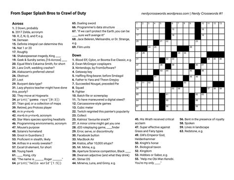 Recent usage in crossword puzzles: Newsday - 