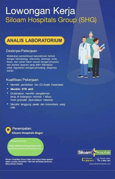 Segera Dibutuhkan: Rs siloam - April 2024 - 87 lowongan kerja