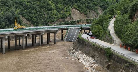 Segment of overpass crumbles in Mainland China time after unveiling