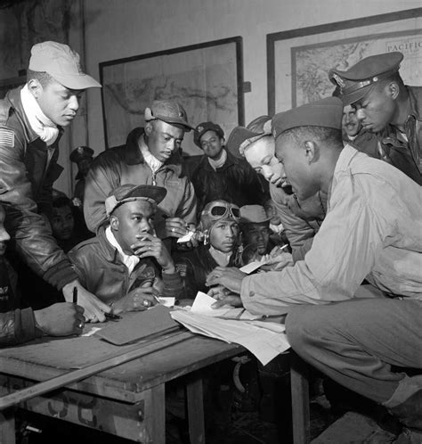 The U.S. military was still segregated during World War 2. Segregation is when people are separated by race or the color of their skin. Black and white soldiers did not work or fight in the same military units. Each unit would have only all …. 
