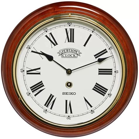 Seiko Wooden Station Wall Clock Costco Australia