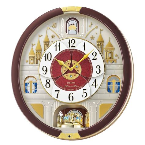 Bluebell Wall Clock with MelodiesQXM606NLH. Bluebell Wall Clock with Melodies. QXM606NLH. $295.00. (0) Write a Review. Elegance meets harmony with the Seiko Bluebell Melodies in Motion wall clock. This analog oval dark wooden masterpiece adds a touch of sophistication to your décor while serenading you with beautiful melodies.. 