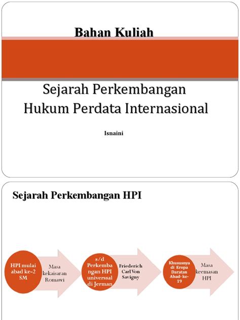 Sejarah Hukum Perdata Internasional - pengayaan.com