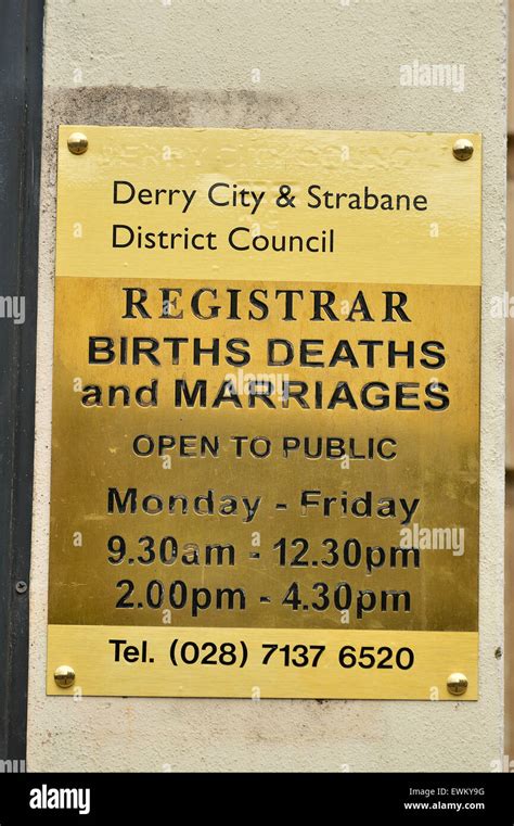 Selby Registry Office - Births, Marriages And Deaths