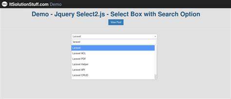 Select2 default value example jquery. .