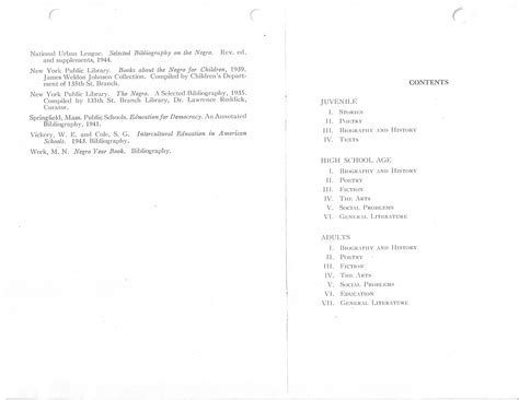 Selected Bibliography for Inter-Racial Understanding