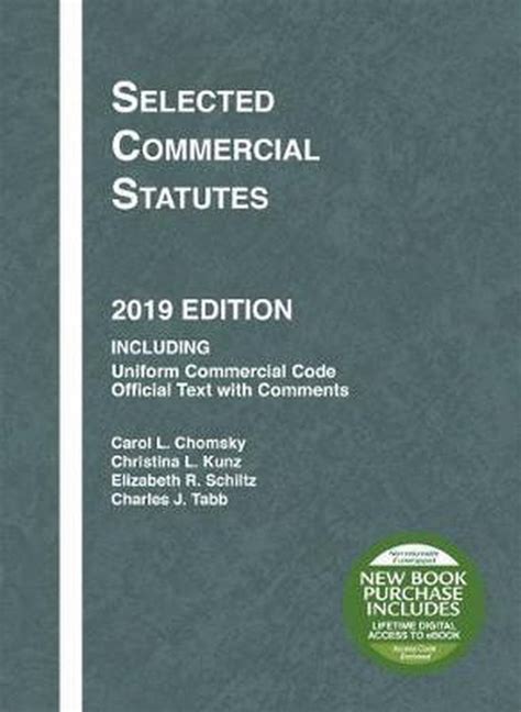 Download Selected Commercial Statutes 2019 Edition Selected Statutes By Carol Chomsky