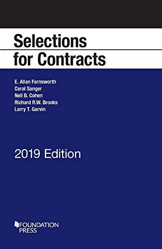 Read Selections For Contracts 2019 Edition Selected Statutes By E Allan Farnsworth