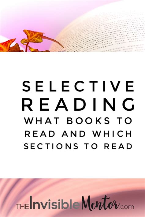 Selective Reading: What Books to Read and Which …